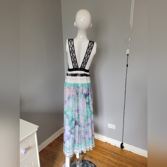 Class Roberto Cavalli Watercolor Silk Dress, VGUC, Size 8 - Picture 7 of 15